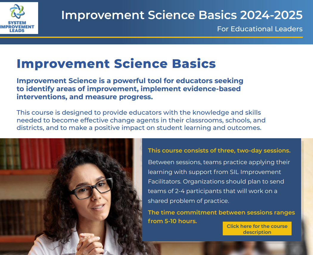 SIL Improvement Science Basics flyer